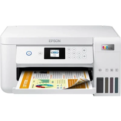 Abbildung von Epson EcoTank ET 2856 A4 Multifunktions Wi Fi Tintentankdrucker, mit einem im Lieferumfang enthaltenen Vorrat an Tinten bis zu 3 Jahren