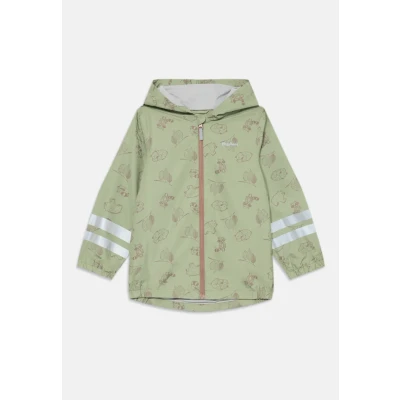 Abbildung von Playshoes Waldtiere Unisex Übergangsjacke für Kinder, Größe: 80, Olive