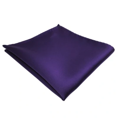 Abbildung von TigerTie Designer Einstecktuch in lila dunkellila violett einfarbig uni