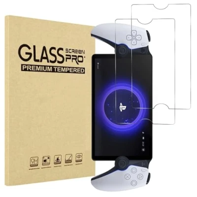 Abbildung von PHONILLICO Schutzfolie für Sony Playstation Portal [2 Stück] PS5 Remote Player Hartglas Displayschutzfolie Panzerfolie panzerglas kratzfest