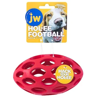 Abbildung von JW Pets JW43119 Hol ee Football , farblich sortiert, Medium