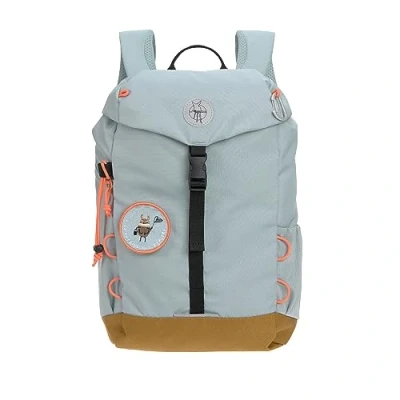 Abbildung von LÄSSIG Kinder Wanderrucksack Kinderrucksack mit Brustgurt gepolsterte Schultergurte wasserabweisend, 14 Liter/Big Outdoor Backpack Nature Hellblau