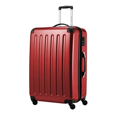 Abbildung von HAUPTSTADTKOFFER Alex Großer Hartschalen Koffer, 4 Doppel Rollen, Trolley, Rollkoffer, Reisekoffer, Volumenerweiterung, 75 cm, 119 Liter, Rot