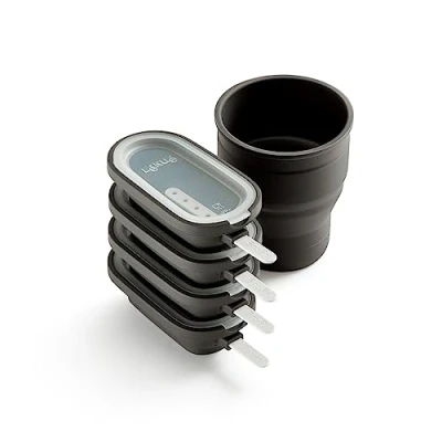 Abbildung von Lékué Set 4 Stück. Creamy Eisform plus Silikonbehälter, Braun, 0