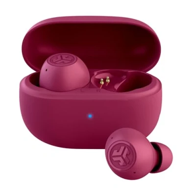 Abbildung von JLab Go Pop ANC In Ear Kopfhörer Bluetooth, Active Noise Cancelling kabellose 24+ Std. Spielzeit, True Wireless Earbuds, IP55 schweißresistent, Multipunkt, Fuchsia