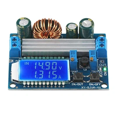Abbildung von ARCELI Buck Boost Converter Anzeige, Board DC 5,5 30 V 12 zu 0,5 5 24 Einstellbare Konstantstromspannung Step UP Down Spannungsregler 3A 35W Netzteilmodul