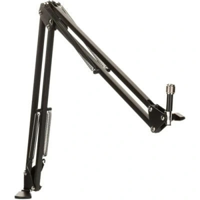 Abbildung von DOCKIN® Mikrofon Arm [84cm Schwenkreichweite] Kompatibel mit RØDE Mikrofone, Razer etc. Mikrofonständer Tisch Low Profile Mikrofonarm Ständer Microphone Mic
