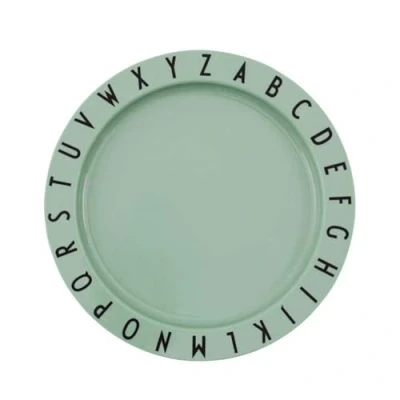 Abbildung von Design Letters Eat &amp; Learn Tritan Teller für Baby und Kinder (Grün) BPA frei, BPS frei EA mit A Z Alphabet Druck, ideal Frühstück, Snacks Abendessen, spülmaschinenfest, D: 20 cm