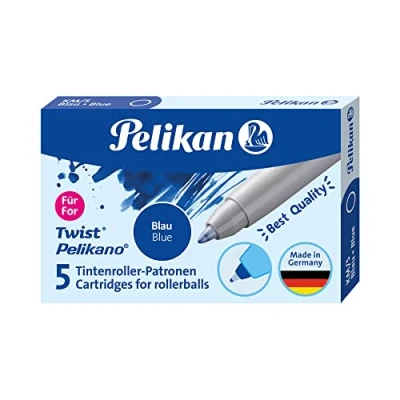 Abbildung von Pelikan 946251 Patronen für Tintenroller, 2 x 5 Patronen, blau