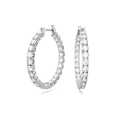 Abbildung von Swarovski Matrix Ohrringe, Damen, Größe: One Size, White