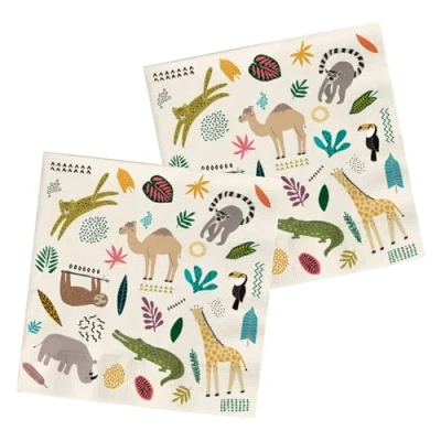 Abbildung von Folat 68351 Servietten Zoo Party 33x33cm 20 Stück