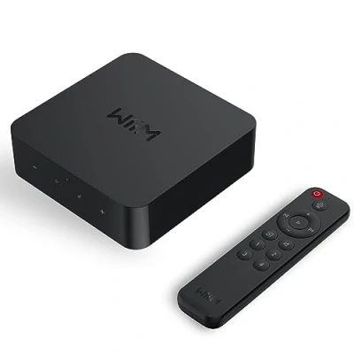 Abbildung von WiiM Pro Plus AirPlay 2 Receiver, Google Cast Audio, Multiroom Streamer mit Premium AKM DAC, Sprachfernbedienung, arbeitet Alexa/Siri/Google, streamt Hi Res Audio von Spotify, Amazon Music, Tidal