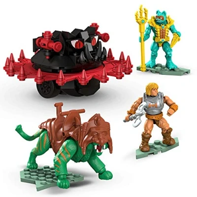 Abbildung von MEGA Construx GPH23 Probuilder Masters of The Universe Classic Roton Assault, enthält Zwei Mikro Actionfiguren zum Sammeln, Spielzeug ab 8 Jahren
