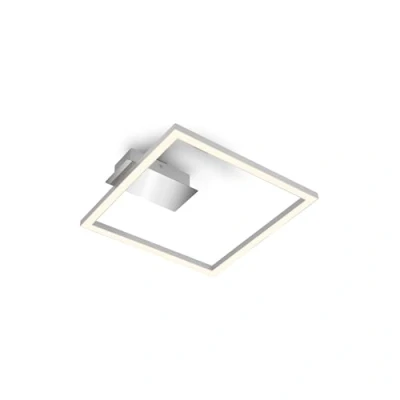 Abbildung von BRILONER LED Deckenlampe Frame, Deckenleuchte mit warmweißer Lichtfarbe, 14W, 1400 Lumen, Lampe, Wohnzimmerlampe, Schlafzimmerlampe, Flurlampe, 265x250x45 mm (LxBxH), Chrom Matt