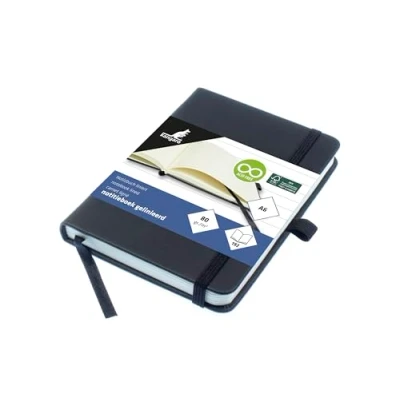 Abbildung von Kangaro Notizbuch A6 schwarz liniert PU HC 96 blatt 80 Gramm