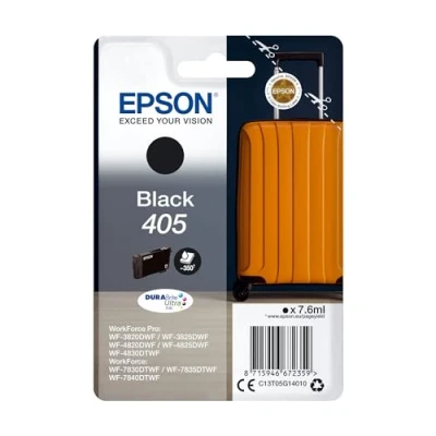 Abbildung von Epson Orginal 405 Tinte Koffer Singlepack schwarz Standard WF 3820DWF 3825DWF 4820DWF 4825DWF 4830DTWF 7830DTWF 7835DTWF 7840DTWF DURABrite Ultra Ink, ReadyPrint Flex Tintentarife