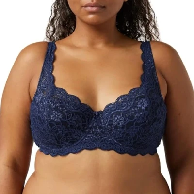 Abbildung von Triumph Amourette Bügel BH, Damen, Größe: 75E, Deep water