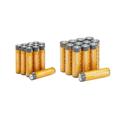 Abbildung von Amazon Basics Leistungsstarke AA und AAA alkaline Batterien im Combo Packung: 12 AAA, 24er Pack