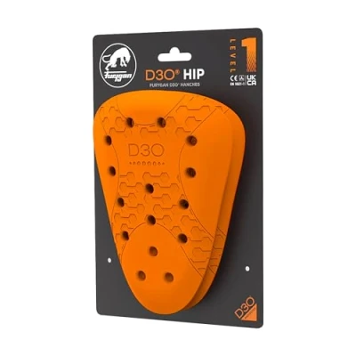 Abbildung von Furygan Unisex HÜFTEN Diskreter Schutz, optimale Luftzirkulation, D3O Technologie für Motorrad Jeanshosen, Orange, One Size