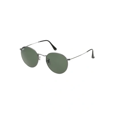 Abbildung von Ray Ban Round Metal Unisex Sonnenbrille, Größe: 50, Gunmetal/crystal green