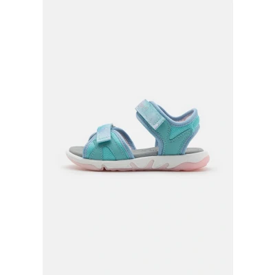 Abbildung von Superfit Pebbles Riemensandalette für Kinder, Größe: 26, Hellgrün/hellblau Schuhe