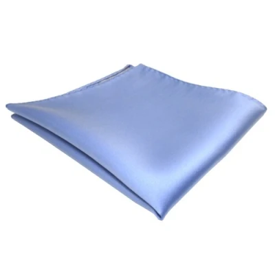 Abbildung von TigerTie Designer Einstecktuch in blau hellblau einfarbig uni