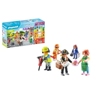 Abbildung von PLAYMOBIL My Figures 71402 City Life, 5 Spielfiguren mit über 1000 Kombinationsmöglichkeiten, zum Nachspielen verschiedener Berufe, interaktives Rollenspiel, Spielzeug für Kinder ab Jahren