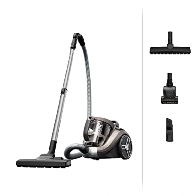 Abbildung von Rowenta RO4B50 Compact Power XXL Animal beutelloser Bodenstaubsauger 900 Watt 3 stufiges Filtersystem Fassungsvermögen 8,80 m Reinigungsradius inkl. umfangreichem Zubehör Bronze