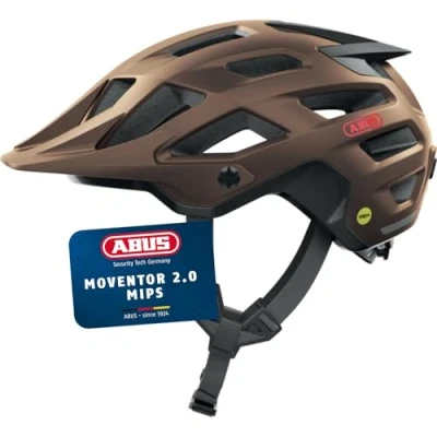 Abbildung von ABUS MTB Helm Moventor 2.0 MIPS Fahrradhelm mit Aufprallschutz für den Geländeeinsatz auf dem Mountainbike All Mountain Damen und Herren Kupfer Matt, M