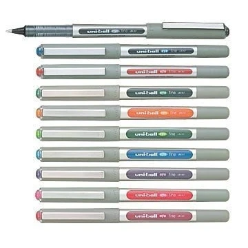 Abbildung von 10 COLOURS Pen uni ball Eye Fine, 0.4 mm Medium, UB 157 UB157 Set alle Farben Sortiment sortiert, Tintenroller Feinschreiber Rollerball Tintenschreiber