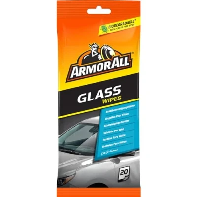 Abbildung von ARMOR ALL Scheibenreinigungstücher 20 Stk. GAA37020ML, streifenfrei + schlierenfrei, gelb