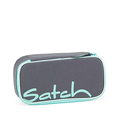 Abbildung von satch Schlamperbox Mäppchen groß, Trennfach, Geodreieck Mint Phantom