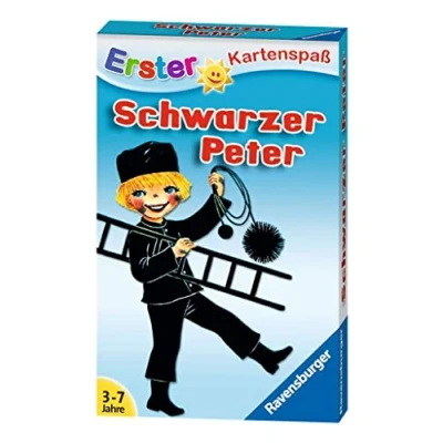 Abbildung von Ravensburger 20431 Schwarzer Peter Kaminkehrer, Kartenspiel ab 3 Jahren, Schwarz
