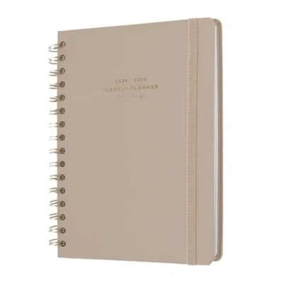 Abbildung von Kokonote Terminplaner 2025 2026 Kalender Buchkalender Misty Beige Planer Schülerkalender Studienplaner 2025/2026 Wochenplaner Schulplaner A5 Schulanfang Geschenke Schulsachen Aesthetic