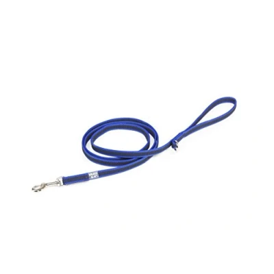 Abbildung von IDC Color &amp; Gray gumierte Leine, 14 mm x 1,8 m mit Schlaufe, Blau Grau