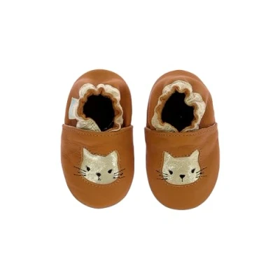 Abbildung von Robeez WILD Kitten Krabbelschuh für Kinder, Größe: 27, Camel Schuhe