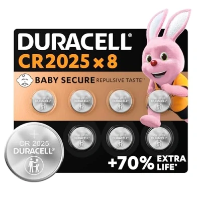 Abbildung von Duracell CR2025 Knopfzellen (8 Stück), CR 2025 Lithium Knopfzelle 3 V