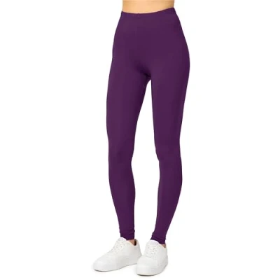 Abbildung von Merry Style Damen Lange Leggings aus Viskose MS10 143 (Pflaume, M)