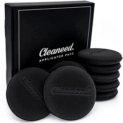 Abbildung von Cleaneed PREMIUM Applikator Pads [8 STÜCK] Extra weich und Oberflächenschonend Universal Einsatzbar, Ideal zur Auto Politur Wachs, Lederpflege, Innenraum Schwamm, Polierpad, Applikationsschwamm
