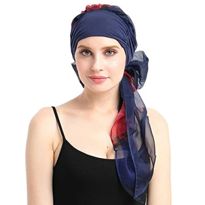 Abbildung von FocusCare Chemo schal leicht Krawatte Bambus mit Turban Hut für krebspatienten
