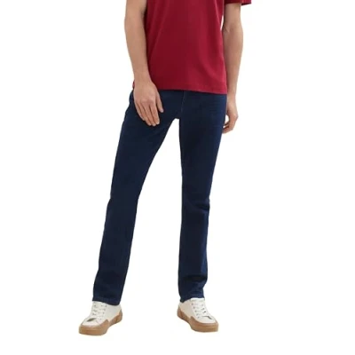 Abbildung von TOM TAILOR Herren 1042340 Josh Regular Slim Jeans, 10138 Rinsed Blue Denim, 34W / 34L