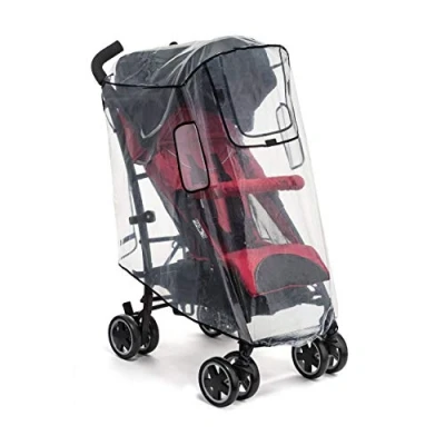 Abbildung von Reer RainCover Active Regenschutz, für Buggys und Sportwagen, Grau/Schwarz, 1 Stück (1er Pack)