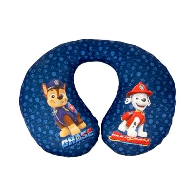 Abbildung von PAW PATROL Nackenkissen für Kinder mit Chase und Marshall Charakteren. Perfekt Reisen. Besonders bequem waschbar.