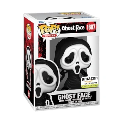 Abbildung von Funko Pop! Movies: Ghostface Leuchtet Im Dunkeln Amazon Exklusiv Vinyl Sammelfigur Geschenkidee Offizielle Handelswaren Spielzeug Für Kinder und Erwachsene Movies Fans