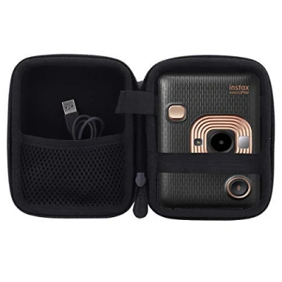 Abbildung von Aenllosi Hart Tasche Hülle für Fujifilm Instax Mini Link/Mini Link 2/Instax LiPlay Smartphone Printer Drucker &amp; Kamera (schwarz)