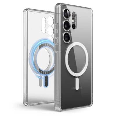 Abbildung von elago Kompatibel mit Samsung Galaxy S25 Ultra Hülle Magnetische Hybride Klare Hülle, Präzise Kameraaussparungen, Starke Magnetkraft, Schutzhülle, PC/TPU Hybridtechnologie, Stoßfester Rahmen, 6,8&quot;