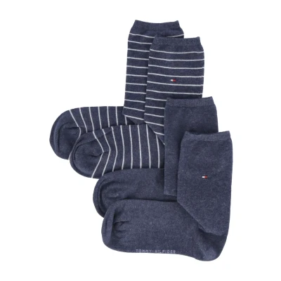 Abbildung von Tommy Hilfiger Women SOCK Small Stripe 2 PACK Socken, Damen, Größe: 35 38, Blau