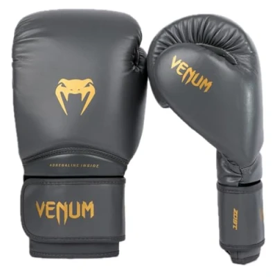 Abbildung von Venum, Contender 1.5 Boxhandschuhe, Unisex Erwachsene, 14 Oz, Grau/Gold