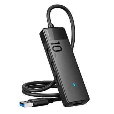 Abbildung von Inateck USB Hub 3.2 Gen 2, Verteiler mit 4 Port A Anschlüssen, 50cm Kable, kompatibel Windows 7/8/10/11, Mac OS，Linux