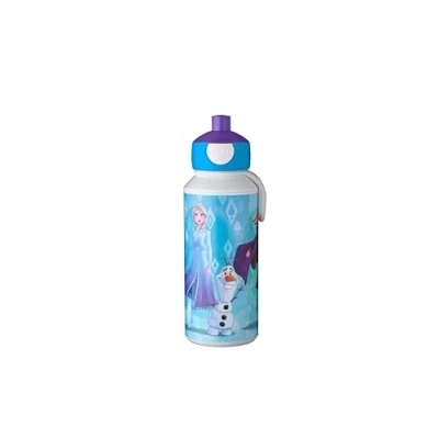 Abbildung von Mepal Trinkflasche Pop up Campus Wasserflasche Auslaufsichere Flasche für die Schule Wiederverwendbar BPA frei &amp; Spülmaschinenfest 400 ml Frozen 2